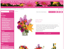 Tablet Screenshot of ladybugflowersandgifts.com